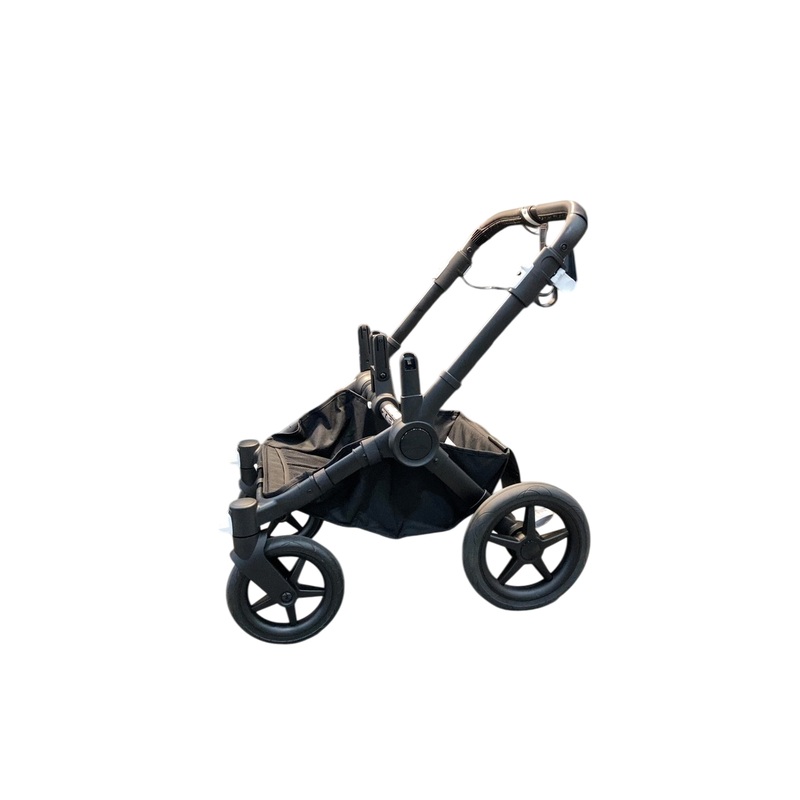 Bugaboo Donkey 5 Duo Stroller Frame, Black, 2024, with Under Seat Basket & Wheels