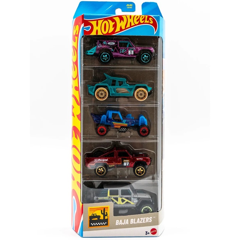 Hot Wheels – Baja Blazers Car – Set of 5 – Multicolor – JBJ82
