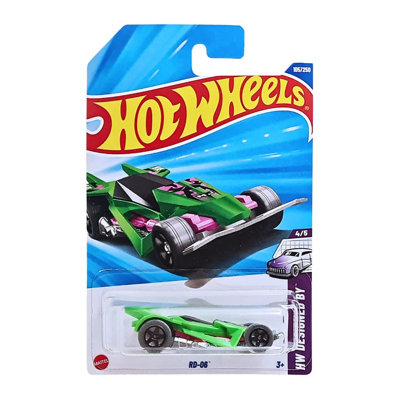 Hot Wheels Mainline – K Case 2025 | L Case 2025 – RD-06 – HW Designed By – Long Card