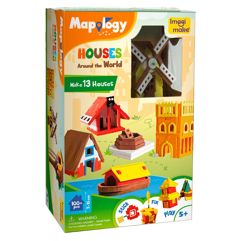 Imagimake Mapology House Around The World – Multicolor