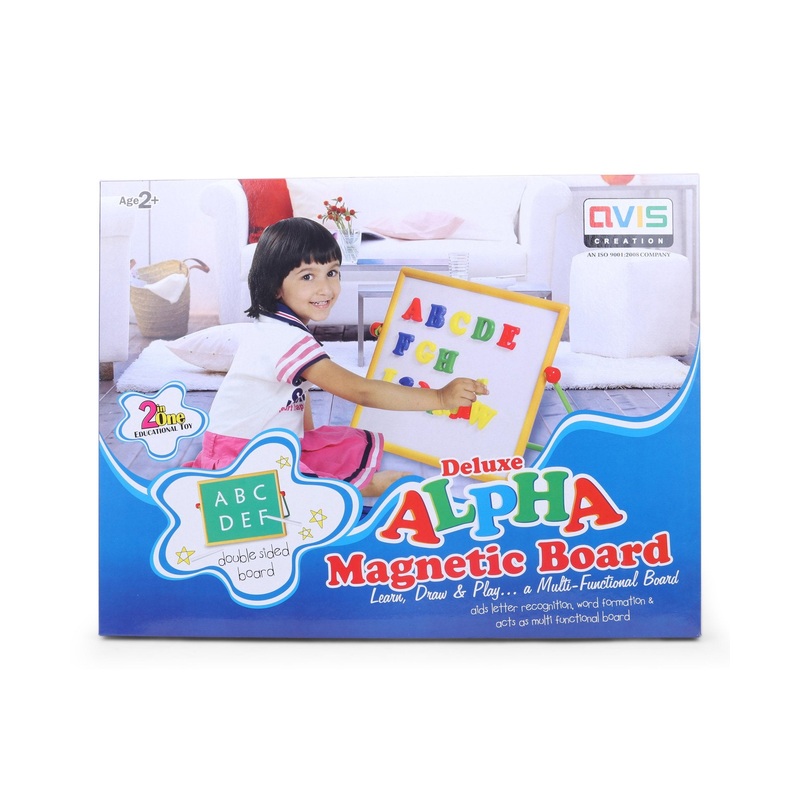 Avis Alpha Magnetic Double Sided 2 in 1 Board – Multicolor