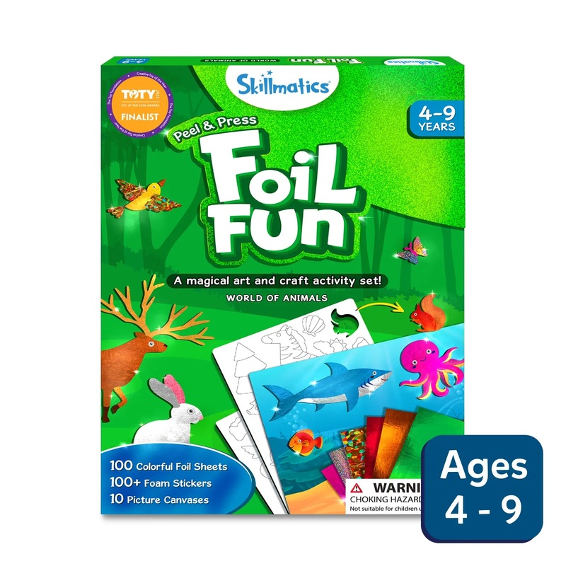 Foil Fun – World Of Animals | No Mess Art Kit – Multicolor