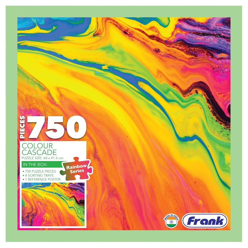 Frank Colour Cascade 750 Piece Jigsaw Puzzle for Kids 15+Years and Adults- Puzzles for Focus, Memory, Mental Boost – 34805