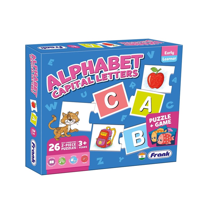 Frank Early Learner Alphabet Letters Puzzle Game – Multicolor