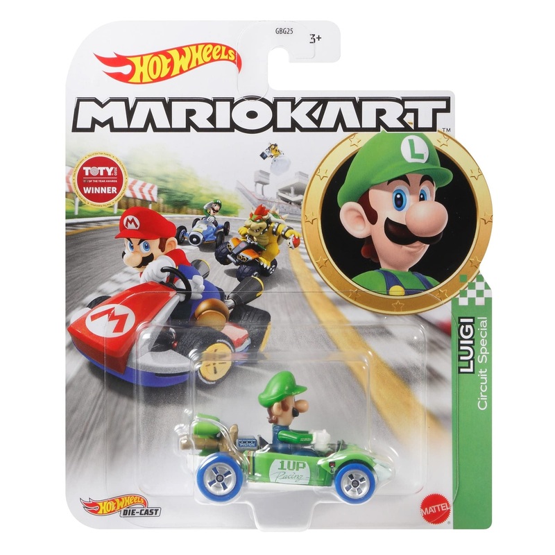 Hot Wheels Mario Kart –  Mini Cars Mattel – Combo of 2 Cars – Wario & Luigi  – GBG25 – 954T