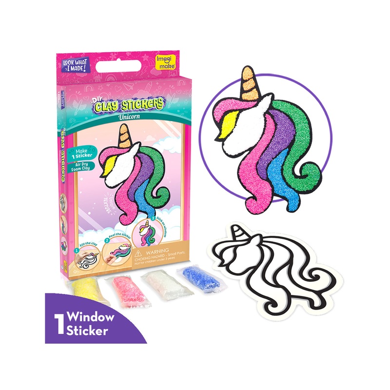 Imagi Make Fleximos Window Art Unicorn Sticker – Multicolour