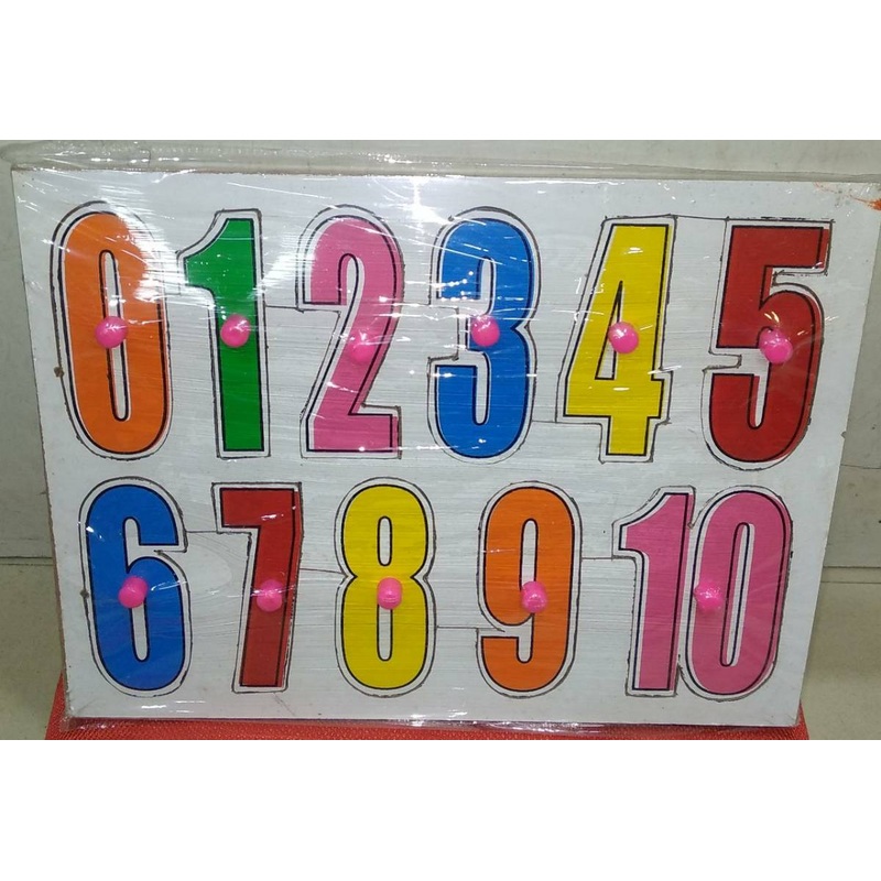 Puzzles Toys for Kids, Educational Learning Shapes, Numbers Puzzle – Multicolor