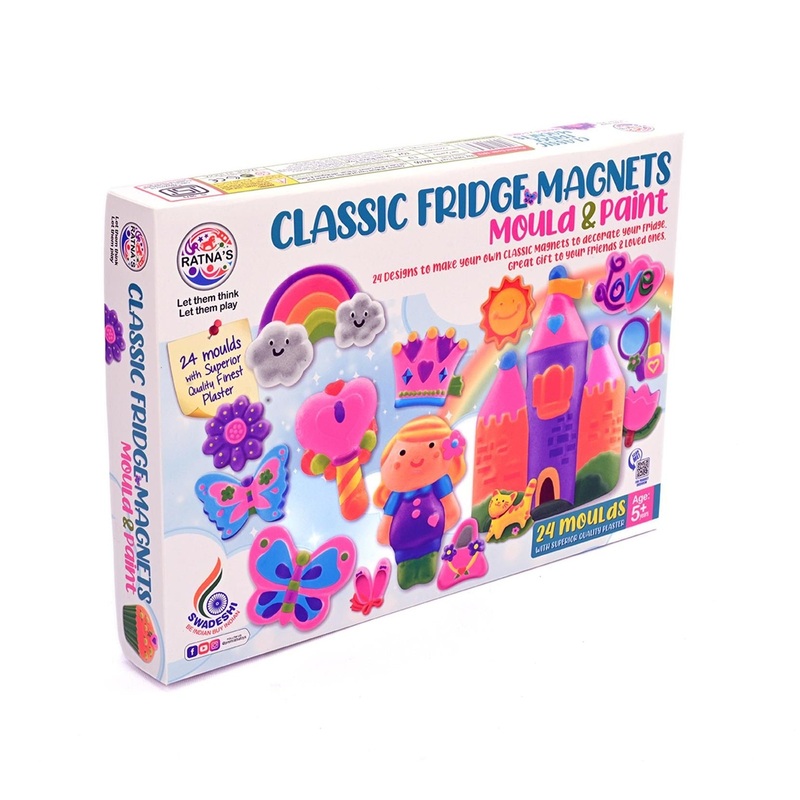 Ratnas Classic Fridge Magnets 24 Mould And Play Kit For Kids
