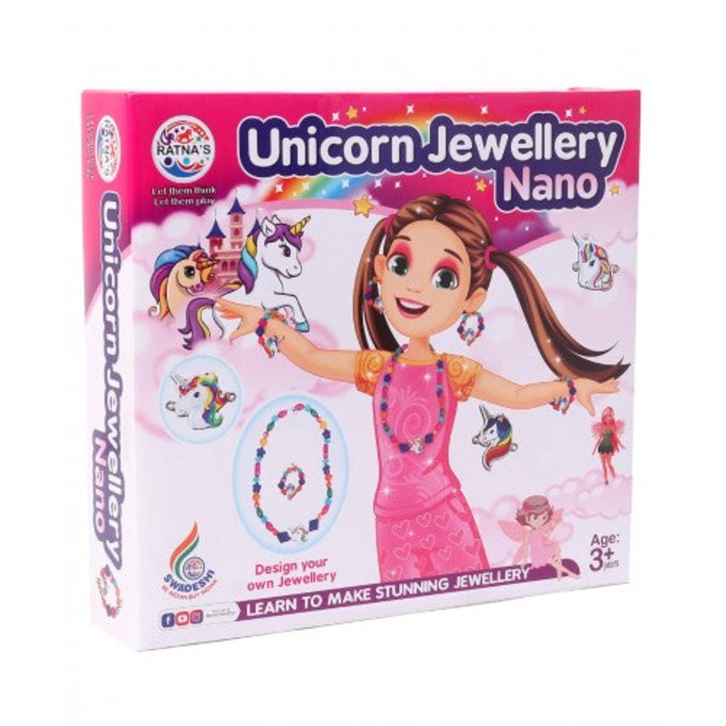 Ratnas Unicorn Jewellery Making Kit Nano – Multicolor