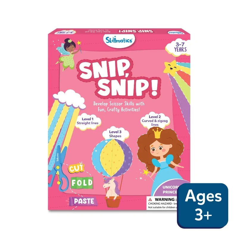 Skillmatics Snip Snip: Unicorns & Princesses | Multicolored