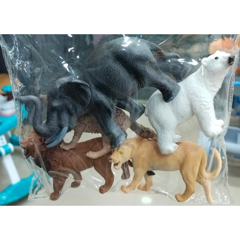 Soft Rubber Toy Animals Combo Set  Fun & Safe Play for Kids (Multicolor)