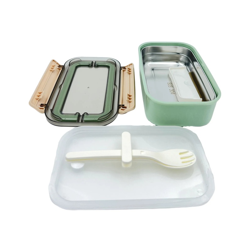 Thermoware Lunch Box with Stainless Steel Inner Case Fork & Spoon 650 ml – Multicolor
