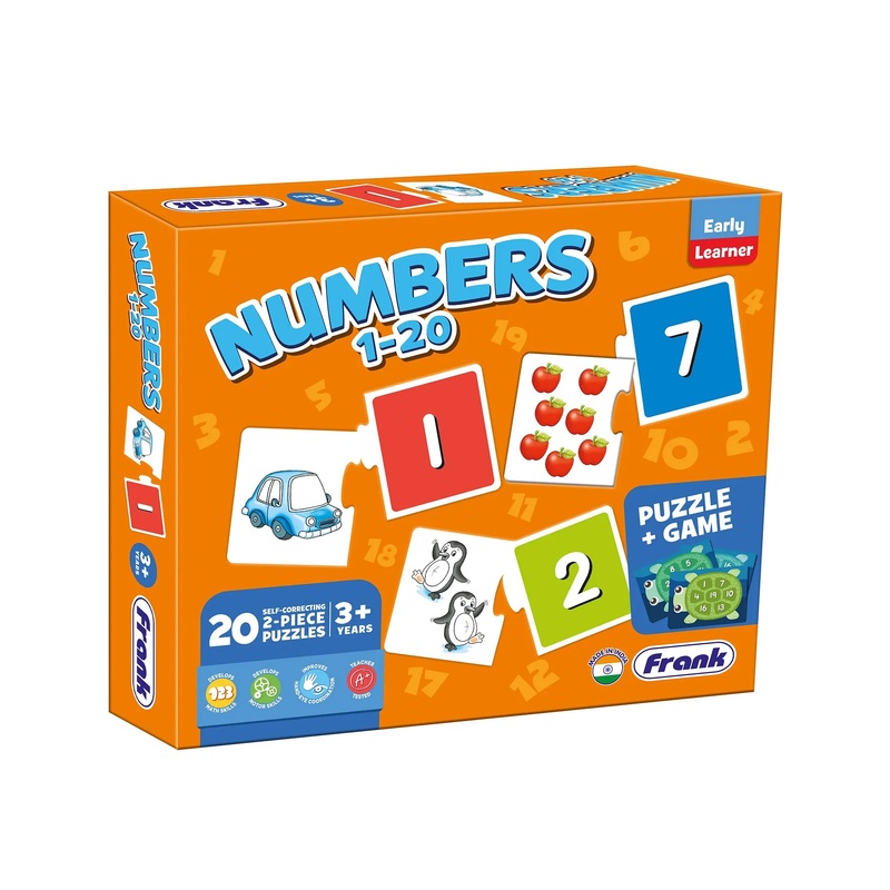 Frank Early Learner Numbers 1 To 20 Puzzle Game – Multicolor