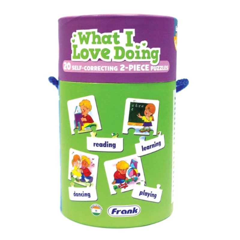Frank What I Love Doing – Cylindrical Jigsaw Puzzle for kids