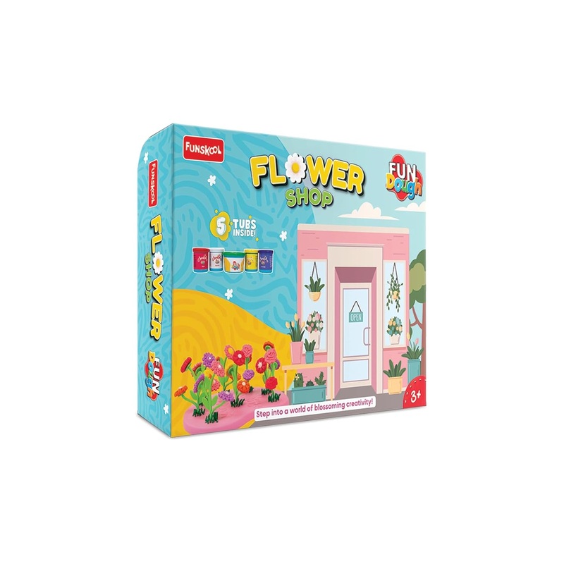 Funskool Fun Dough Flower Shop Playing Dough Kit – Multicolor