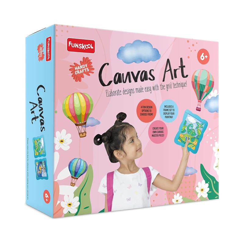 Funskool Handycrafts- Canvas Art, Art and Craft Kit, 6 Years +, Multicolor