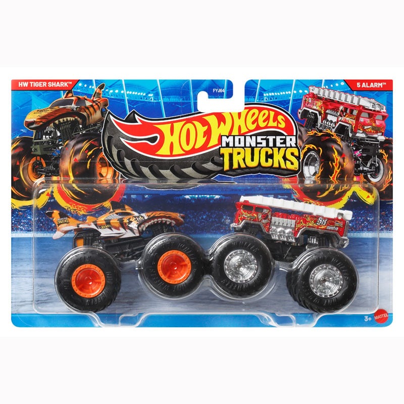 Hot Wheels HW Tiger Shark vs 5 Alarm – Monster Trucks – FYJ64