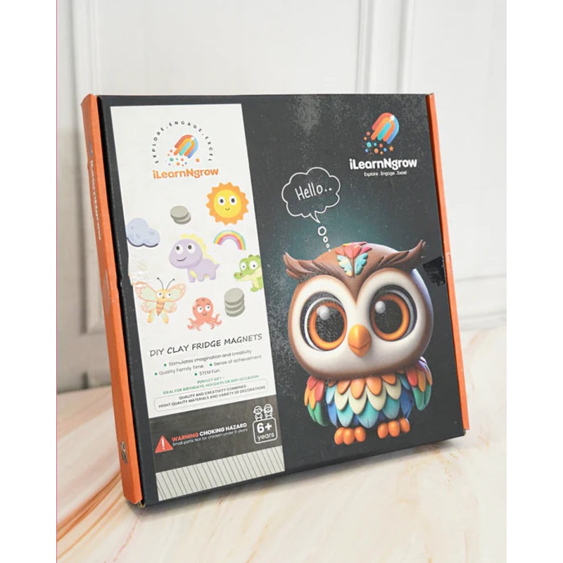 ilearnngrow DIY Fridge Clay Magnet – Multicolor