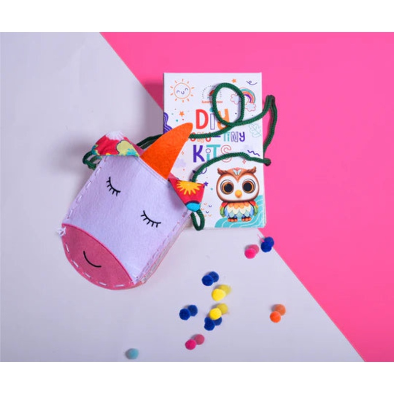 ilearnngrow Teeny Tiny DIY Sew Your Own Unicorn Bag | Stitch & Create Kit for Kids