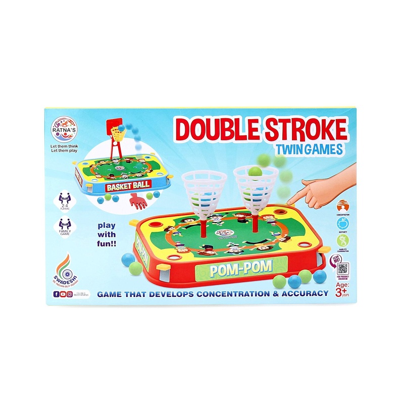 Ratnas Double Stroke Twin Games – Color May Vary