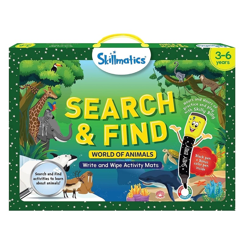Skillmatics Search And Find Animals, Activity Mats for kids