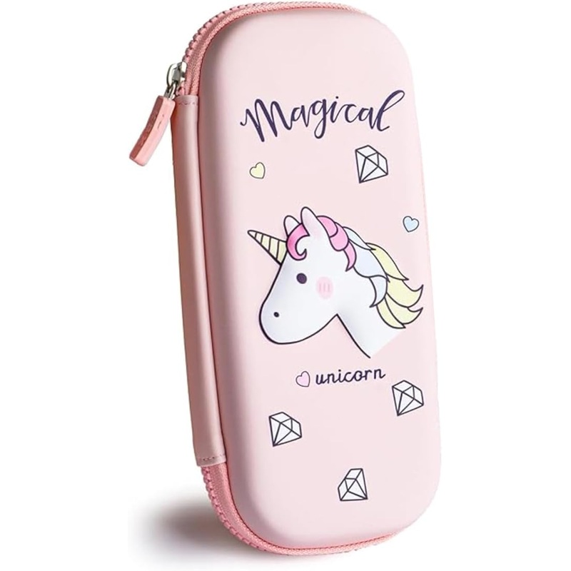 Unicorn Theme Pencil Case Pencil Pouch Bag Compass School Pouch Organizer For Students Kids Premium Stylish Pen Holder Pouch Stationery Box Return Gifts For Kids