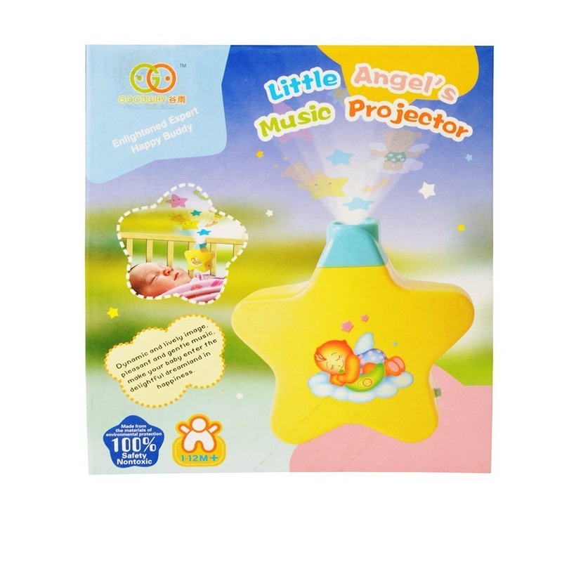 Battery Operated Musical Infant Angel’s Star Projector for Babies