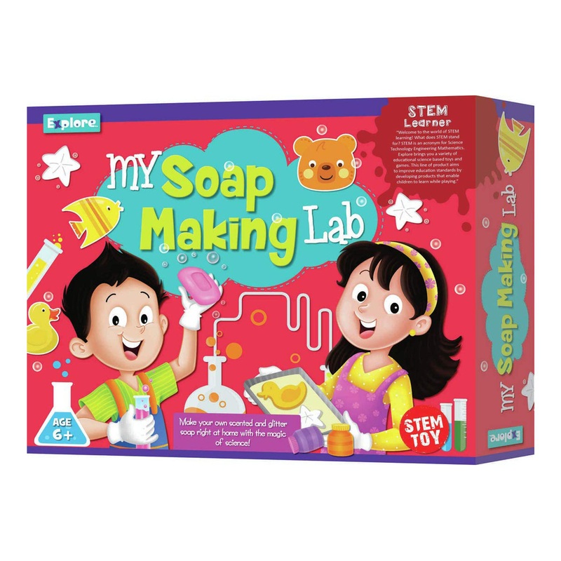 Eksploe My Soap Making Lab Fun Educational DIY Activity Toy Kit – Multicolor