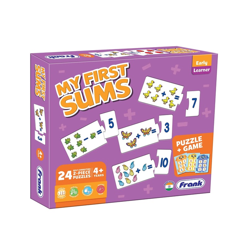 Frank Early Learner My First Sums Puzzle Game – Multicolor