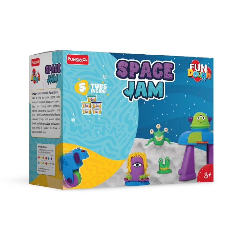 Funskool Fun Dough Space Jam Playing Dough Kit – Multicolor