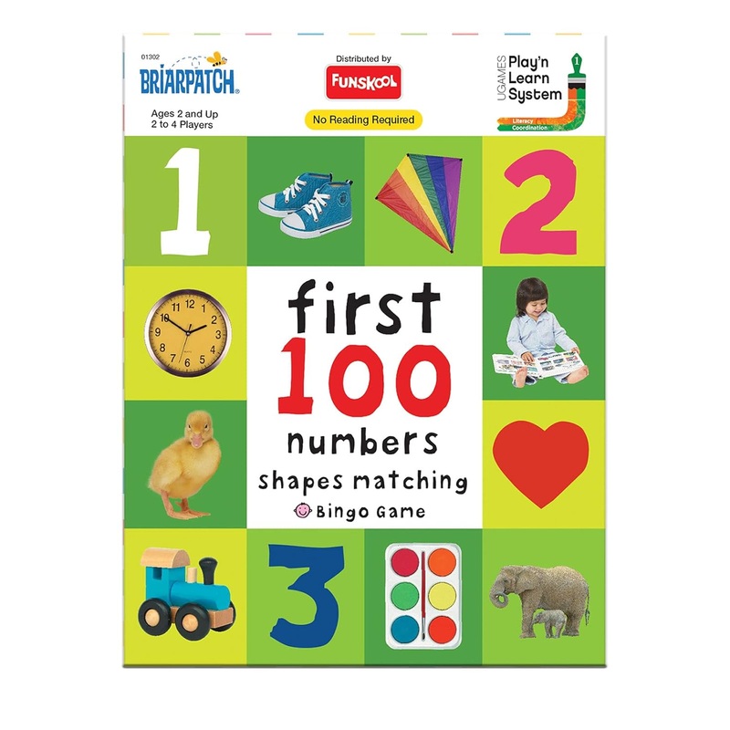 Funskool Games, First 100 Numbers Shapes, Matching Bingo Game, University Games, Educational Game for Kids
