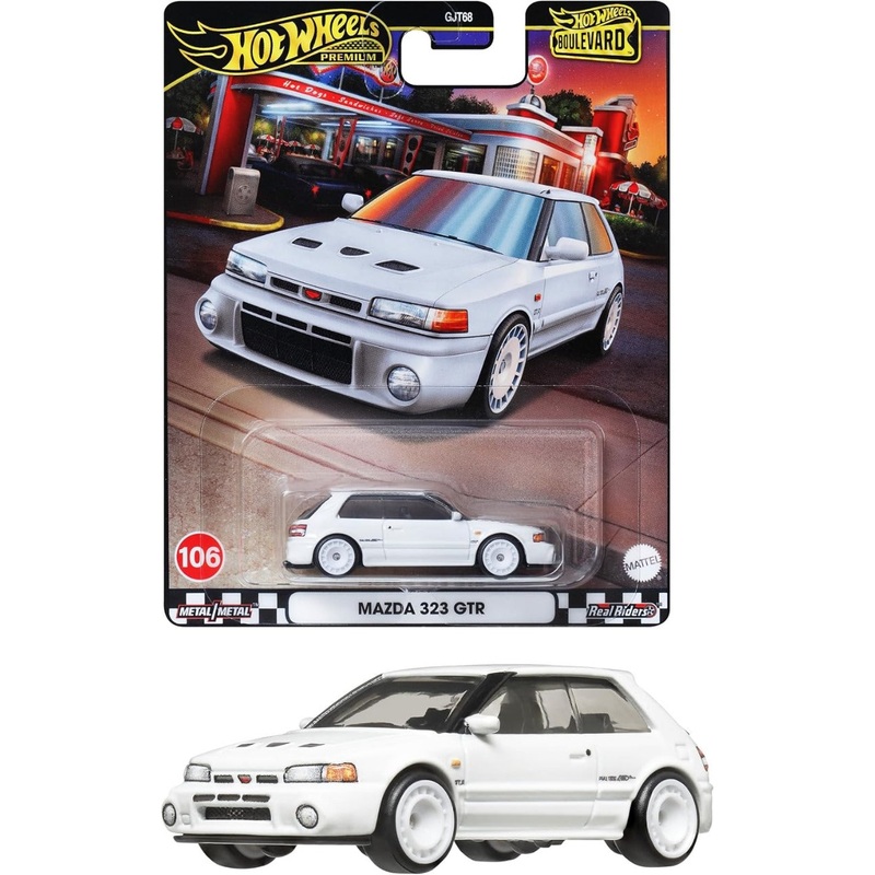 Hot Wheels Imported Premium Boulevard Mazda 323 GTR – 106 – GJT68 – Scale 1:64