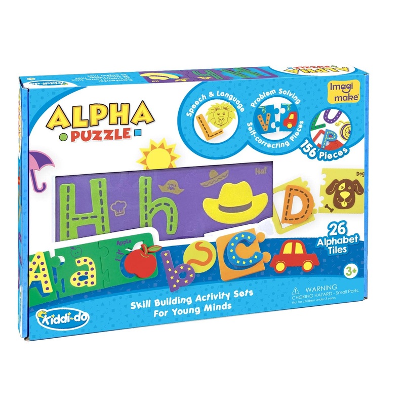 Imagimake Alpha Puzzle | Alphabets for Kids Learning | Educational Toys for Kids – Multicolor