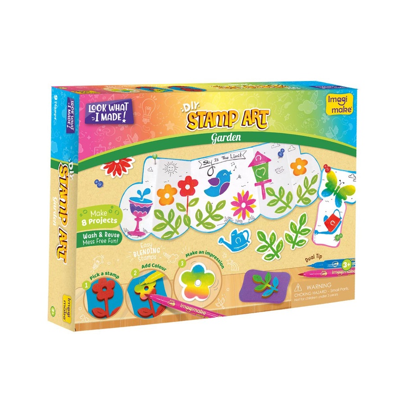 Imagimake Stamp Art Garden Kit – Multicolour