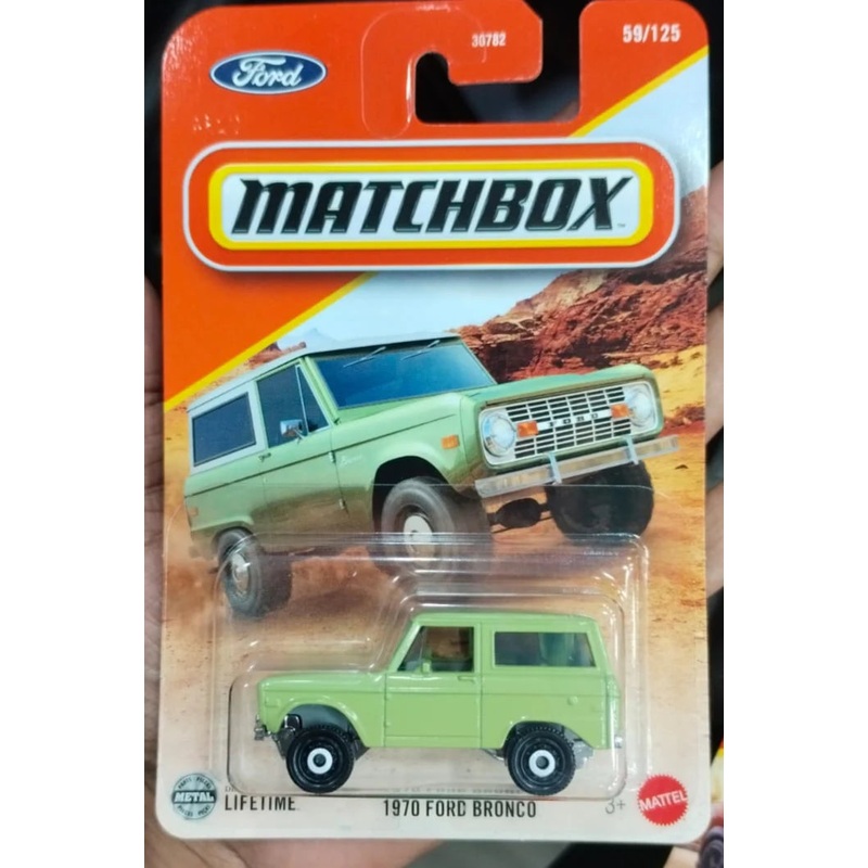 Matchbox Cars 2025 – Combo Pack of 2 Pcs – 1970 Ford Bronco & 2024 Fiat Topolino