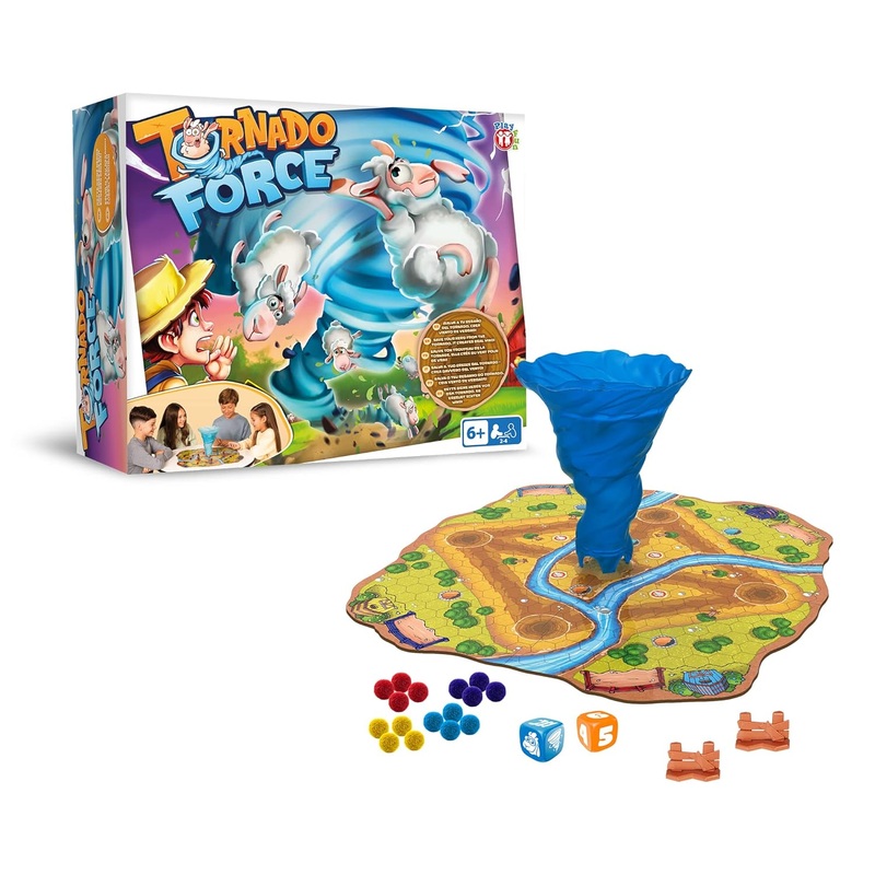 Tornado Force  2-4 Players, Strategic Board Game for Boys and Girls, Family Game, Party Game & Fun Game