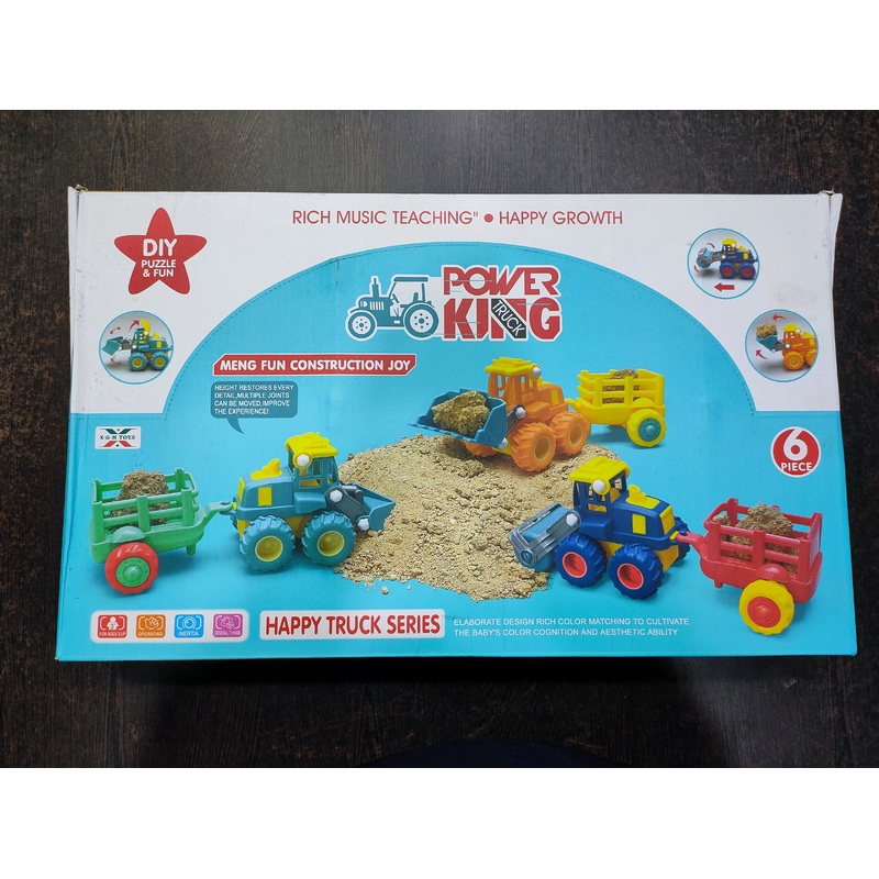 Toyz Friction Powered Toys for Kids Unbreakable Construction Vehicle Multicolor