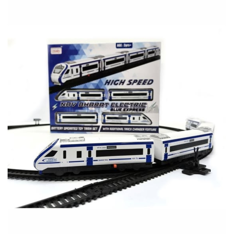 Centy Nav Bharat Electric Blue Express – Battery Operated Toy Train Set
