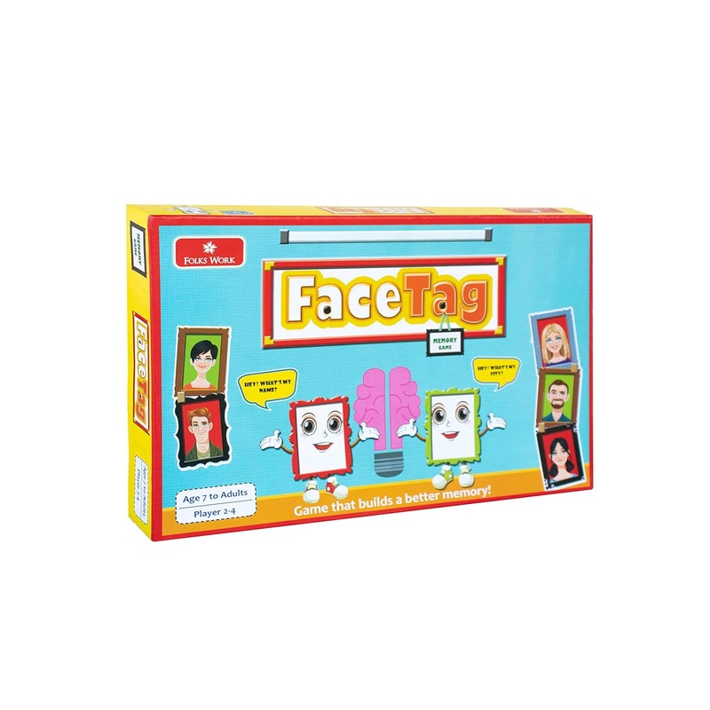 Folks Work Face Tag Board Game for Kids