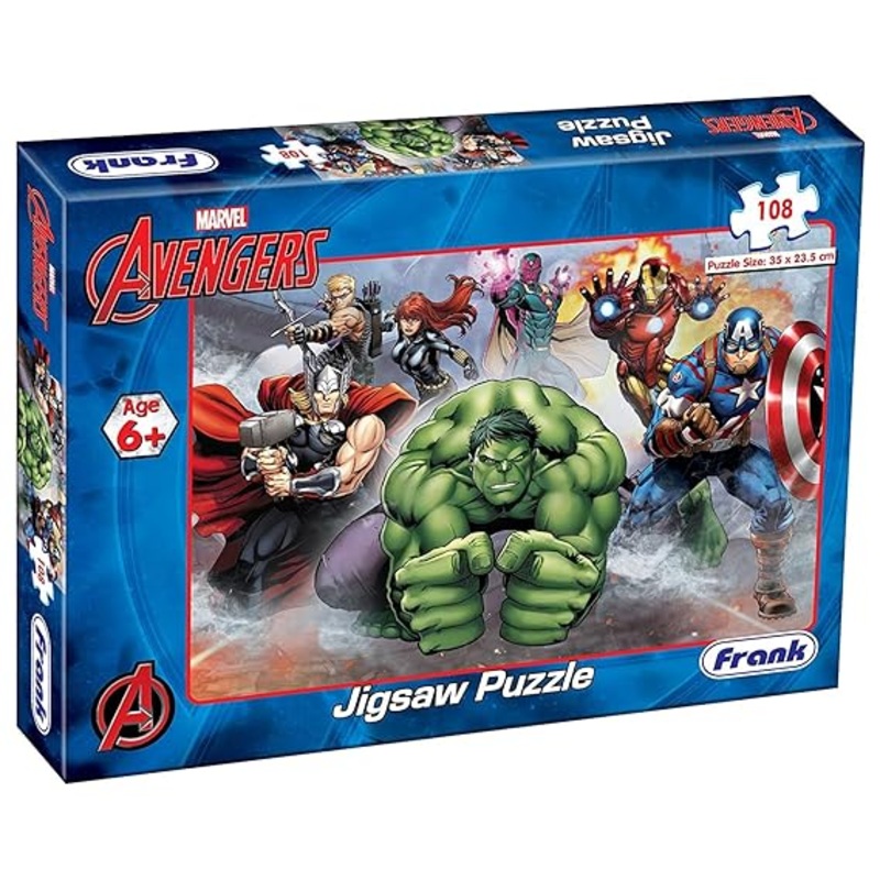 Frank Marvel Avengers 108 Piece Jigsaw Puzzle for Kids