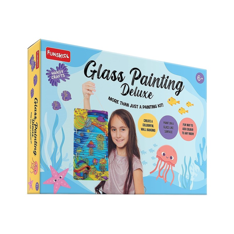 Funskool Handicrafts Glass Painting Deluxe – Multicolor