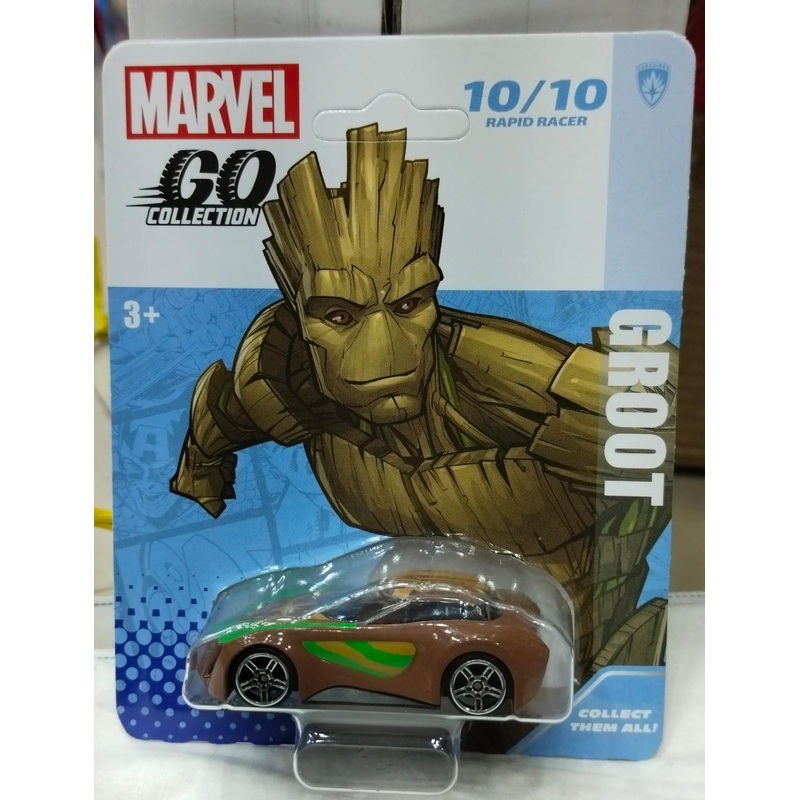 Hasbro Car Marvel Go Collection – 1:64 Scale – 10/10 – Groot – Green