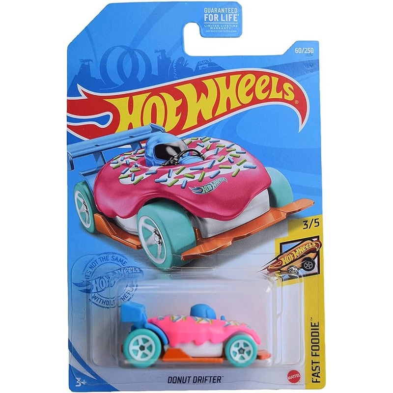 Hot Wheels Imported Premium -Donut Drifter – HW Fast Foodie – Long Card