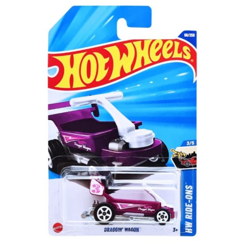 Hot Wheels Mainline – J Case – Draggin Wagon – HW Ride-Ons – Long Card