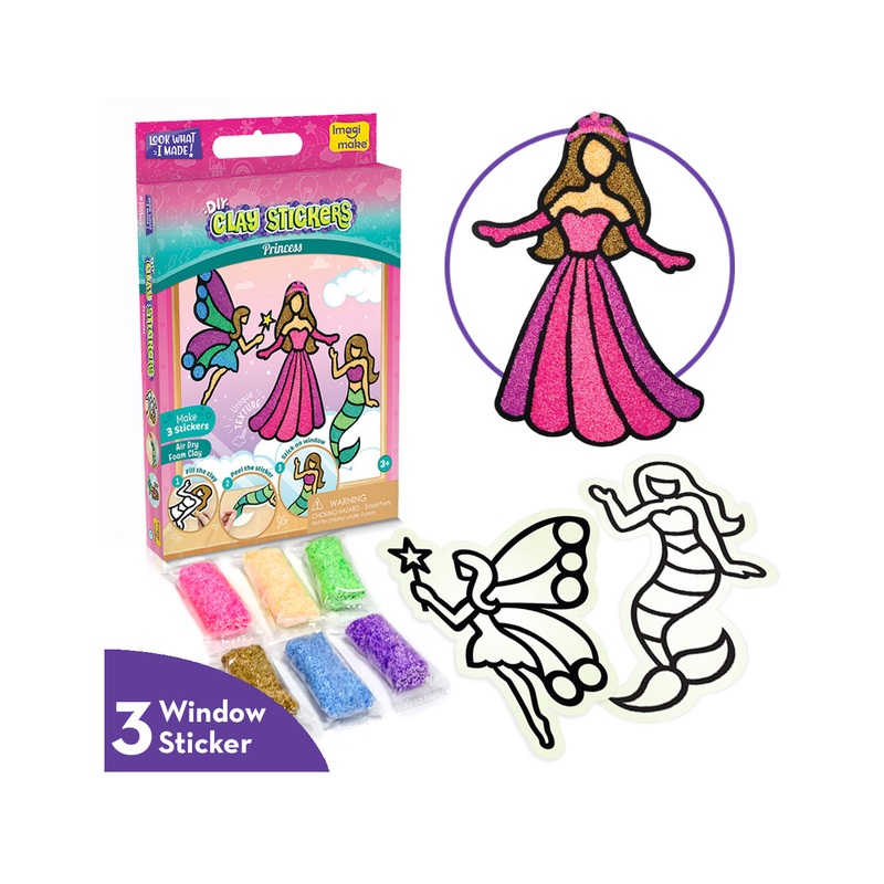 Imagi Make Fleximos Window Art Princess Sticker – Multicolour