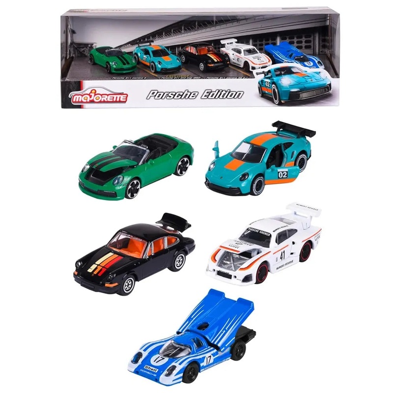 Majorette – Porsche edition 5 Pieces Gift Pack Multicolor