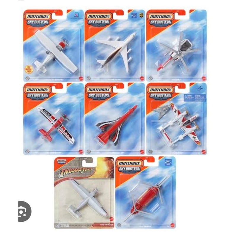 Matchbox Sky Busters  Set of 8 Die-Cast Aircraft Models