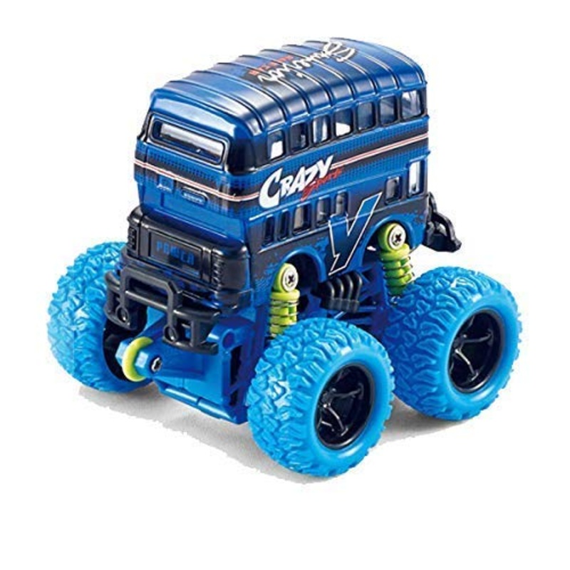 Monster Truck Cars Bus Push and Go Toy Trucks Friction Powered Wheel Drive Vehicles for kids
