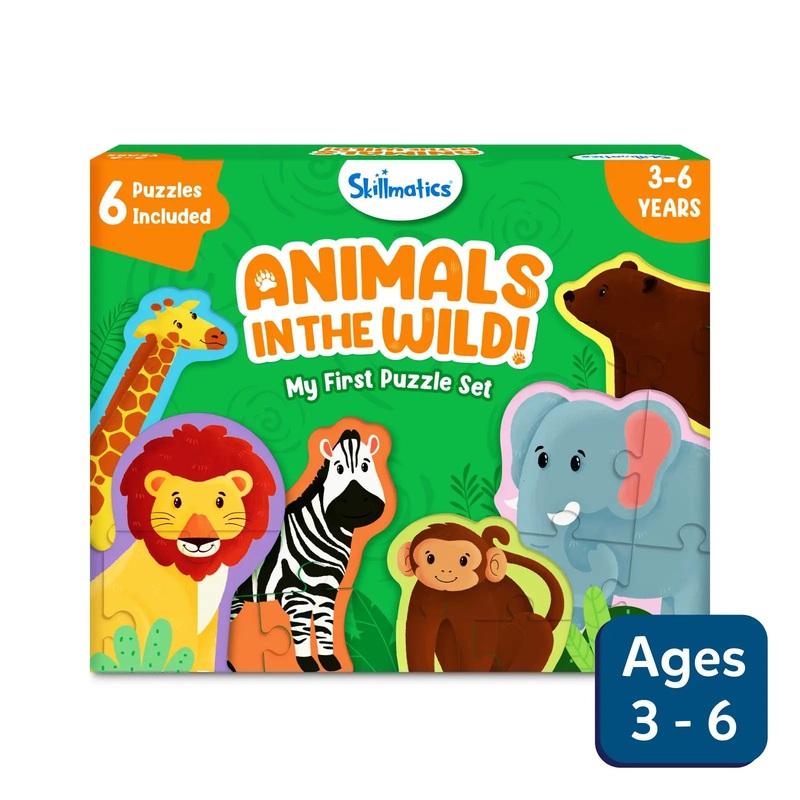 My First Puzzle Set: Wild Animals – Multicolor