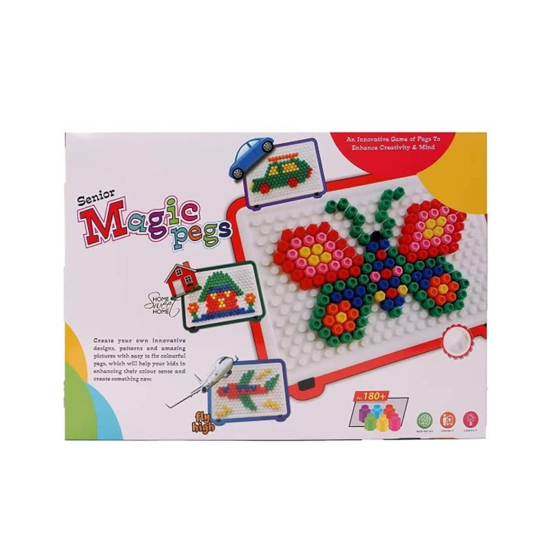 RATNA S Senior Magic Pegs  Create Their Own World Out of Pegs and Create Different Designs for Kids